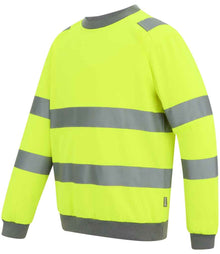 Regatta High Visibility Pro Contract Crew Neck Sweatshirt RG563 - RG563 Yellow Side