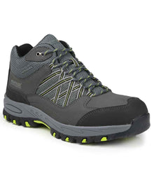 Regatta Safety Footwear Sandstone SB Safety Hikers RG592 - Briar/Lime Punch