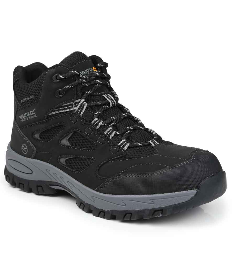 Regatta Safety Footwear Mudstone S1P Safety Hikers RG593 - Black/Granite
