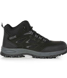 Regatta Safety Footwear Mudstone S1P Safety Hikers RG593 - RG593 Black/Granite Side
