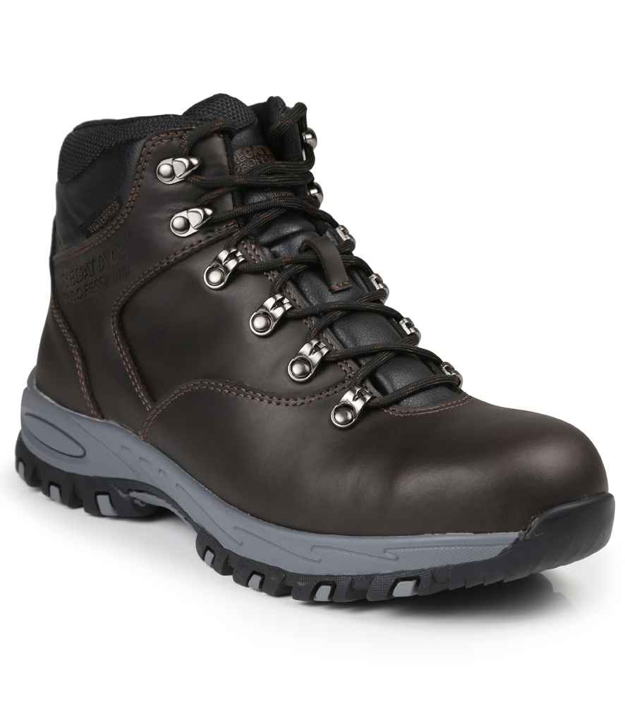 Regatta Safety Footwear Gritstone S3 WP Safety Hikers RG595 - Peat