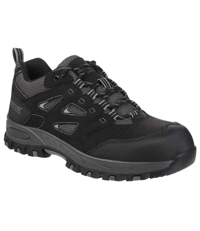 Regatta Safety Footwear Mudstone S1P Safety Trainers RG597 - Black/Granite