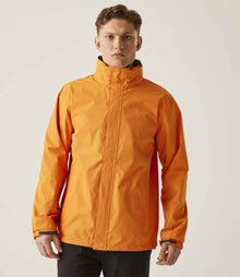 Regatta Ardmore Waterproof Shell Jacket RG601 - RG601 Sun Orange/Seal Grey Model