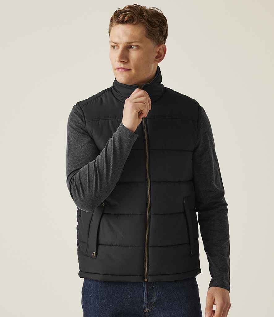 Regatta Altoona Padded Bodywarmer RG605 - RG605 Black/Black Model
