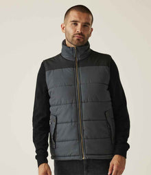 Regatta Altoona Padded Bodywarmer RG605 - RG605 Seal Grey/Black Model