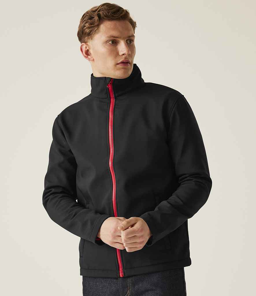 Regatta Ablaze Printable Soft Shell Jacket RG627 - RG627 Black/Classic Red Model