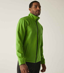 Regatta Ablaze Printable Soft Shell Jacket RG627 - RG627 Extreme Green/Black Model