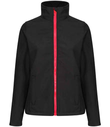 Regatta Ladies Ablaze Printable Soft Shell Jacket RG628 - Black/Classic Red