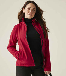 Regatta Ladies Ablaze Printable Soft Shell Jacket RG628 - RG628 Classic Red/Black Model
