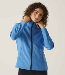 Regatta Ladies Ablaze Printable Soft Shell Jacket RG628 - RG628 French Blue/Navy Model