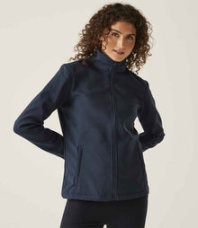 Regatta Ladies Ablaze Printable Soft Shell Jacket RG628 - RG628 Navy/Navy Model