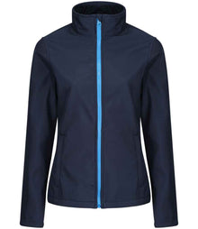 Regatta Ladies Ablaze Printable Soft Shell Jacket RG628 - Navy/French Blue