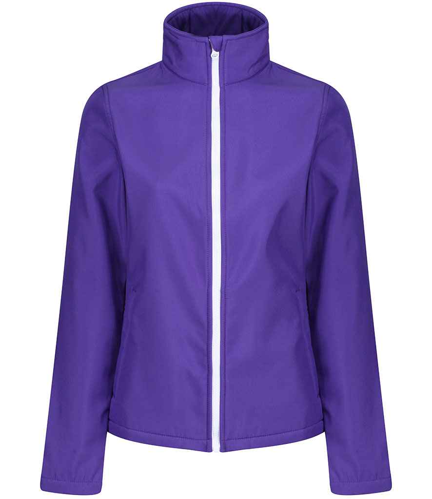 Regatta Ladies Ablaze Printable Soft Shell Jacket RG628 - Vibrant Purple/Black
