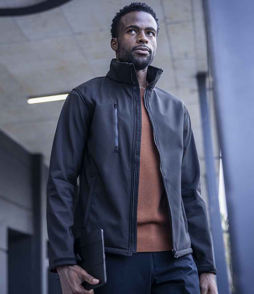 Regatta Ablaze Three Layer Soft Shell Jacket RG631 - RG631 Black/Black Model