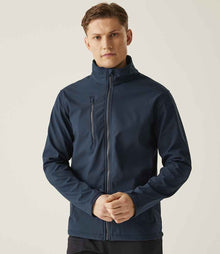 Regatta Ablaze Three Layer Soft Shell Jacket RG631 - RG631 Navy/Navy Model