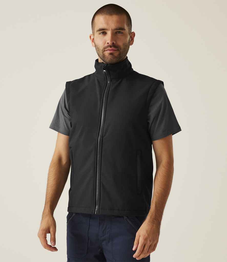 Regatta Ablaze Soft Shell Bodywarmer RG633 - RG633 Black/Black Model