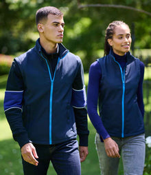 Regatta Ablaze Soft Shell Bodywarmer RG633 - RG633 Navy/French Blue Model