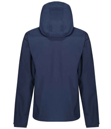 Regatta Venturer Three Layer Hooded Soft Shell Jacket RG635 - RG635 Navy/Navy Back