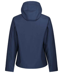 Regatta Venturer Three Layer Hooded Soft Shell Jacket RG635 - RG635 Navy/French Blue Back