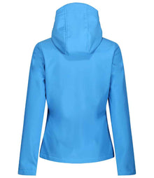 Regatta Ladies Venturer Three Layer Hooded Soft Shell Jacket RG636 - RG636 French Blue/Navy Back