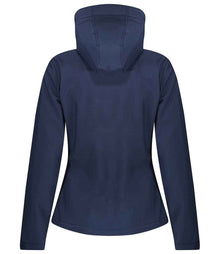 Regatta Ladies Venturer Three Layer Hooded Soft Shell Jacket RG636 - RG636 Navy/Navy Back