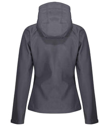Regatta Ladies Venturer Three Layer Hooded Soft Shell Jacket RG636 - RG636 Seal Grey/Black Back