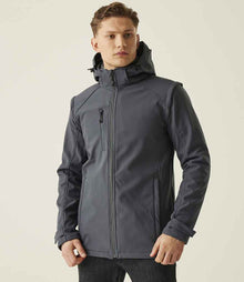 Regatta Erasmus 4-in-1 Soft Shell Jacket RG672 - RG672 Seal Grey/Seal Grey Model
