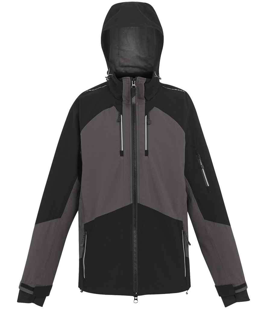 Regatta 4TEX Stretch Waterproof Shell Jacket RG675 - Slate Grey/Black