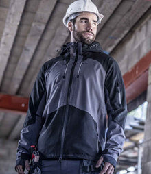 Regatta 4TEX Stretch Waterproof Shell Jacket RG675 - RG675 Slate Grey/Black Model