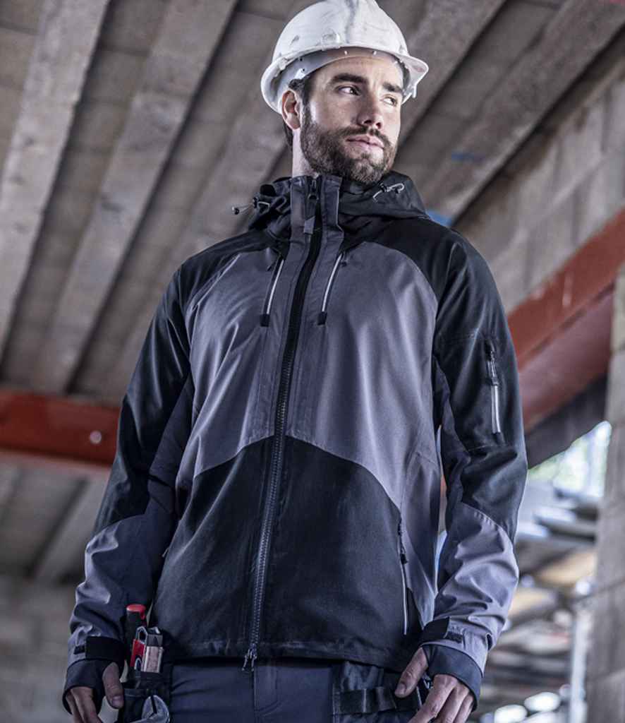 Regatta 4TEX Stretch Waterproof Shell Jacket RG675 - RG675 Slate Grey/Black Model