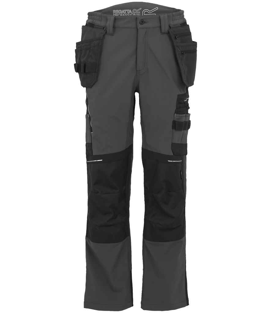 Regatta 4TEX Stretch Holster Trousers RG677 - Slate Grey/Black