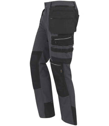 Regatta 4TEX Stretch Holster Trousers RG677 - RG677 Slate Grey/Black Side