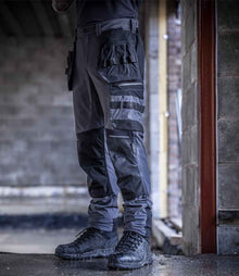 Regatta 4TEX Stretch Holster Trousers RG677 - RG677 Slate Grey/Black Model