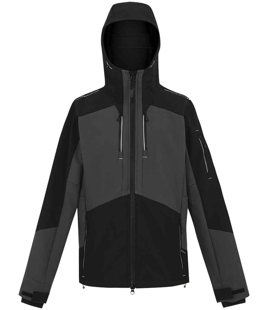 Regatta 4TEX Stretch Three Layer Soft Shell Jacket RG679 - Slate Grey/Black