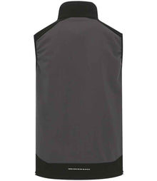 Regatta 4TEX Stretch Three Layer Soft Shell Bodywarmer RG681 - RG681 Slate Grey/Black Back