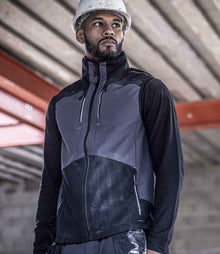 Regatta 4TEX Stretch Three Layer Soft Shell Bodywarmer RG681 - RG681 Slate Grey/Black Model