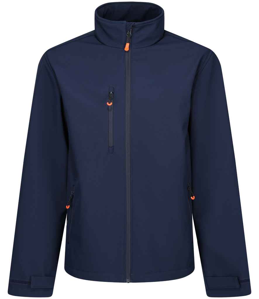 Regatta Thermogen Powercell 5000 Heated Soft Shell Jacket RG702 - Navy/Magma Orange