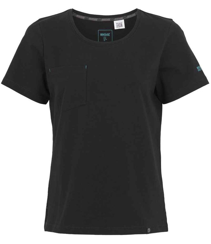 Regatta Ladies Ada Cotton Stretch T-Shirt RG810 - Black