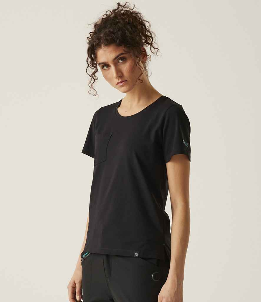 Regatta Ladies Ada Cotton Stretch T-Shirt RG810 - RG810 Black Model