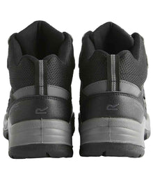 Regatta Safety Footwear Limestone Waterproof S6 Boots RG915 - RG915 Black/Granite Back