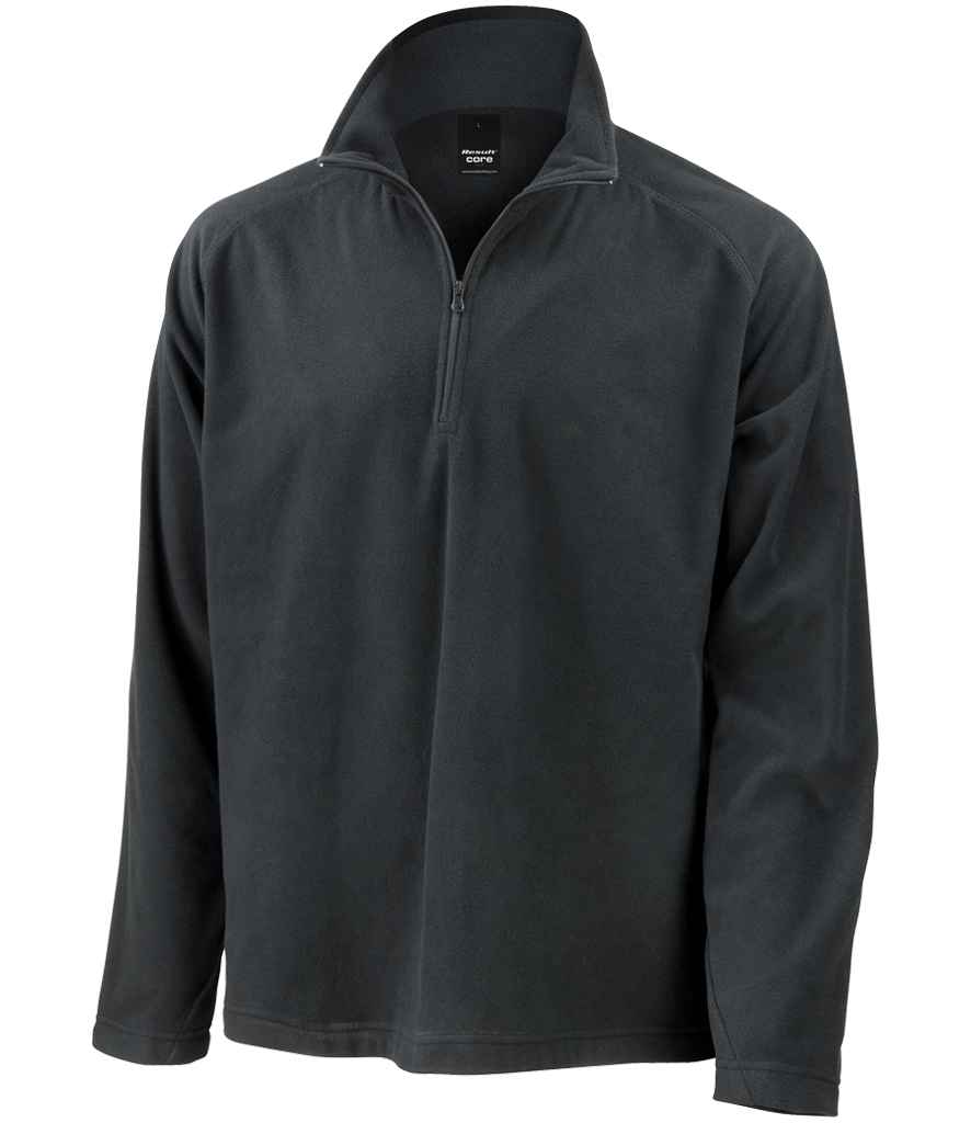 Result Core Zip Neck Micro Fleece RS112 - Black
