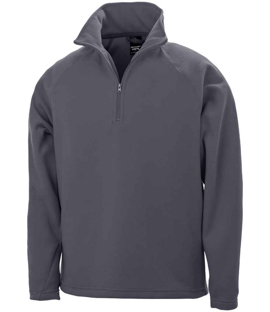 Result Core Zip Neck Micro Fleece RS112 - Charcoal