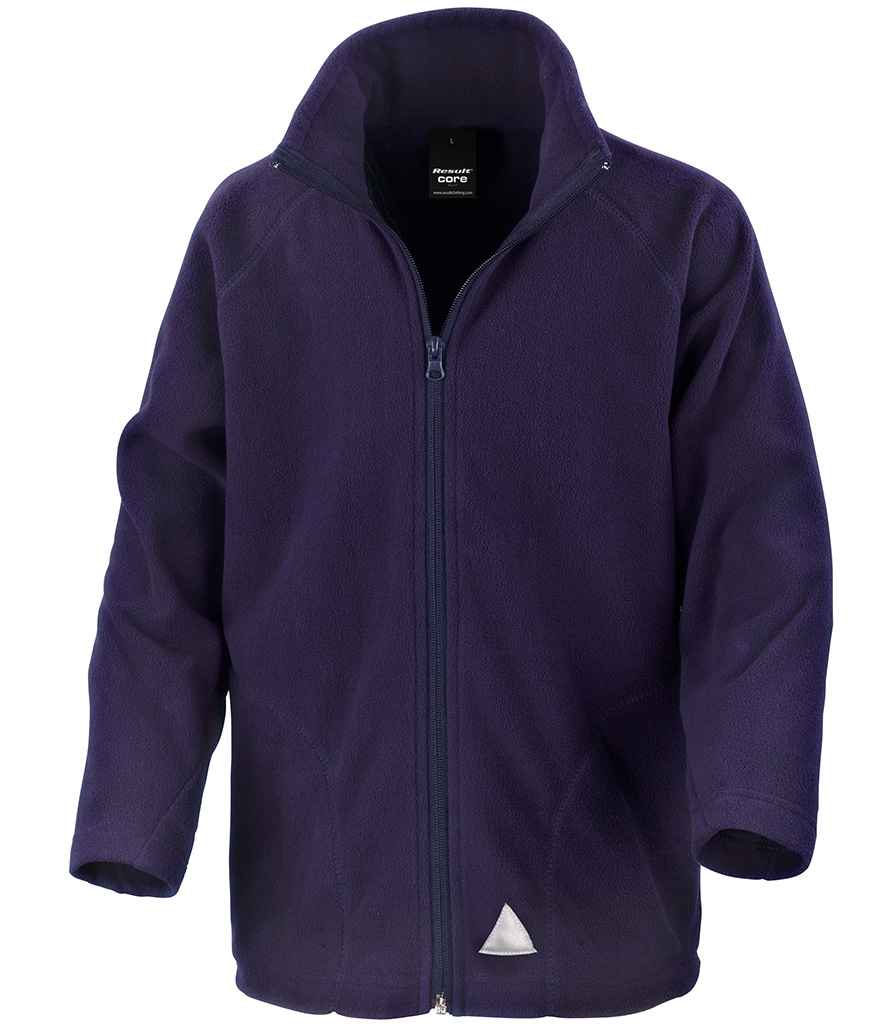 Result Core Kids/Youths Micro Fleece Jacket RS114B - Navy