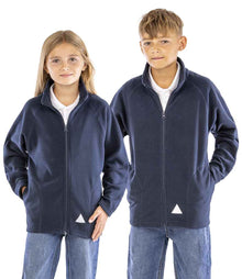 Result Core Kids/Youths Micro Fleece Jacket RS114B - RS114B Navy Model