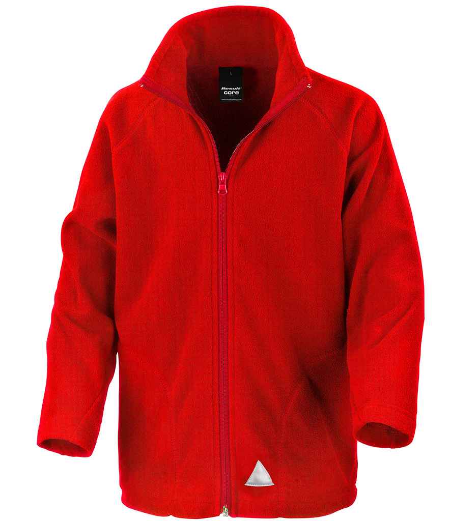 Result Core Kids/Youths Micro Fleece Jacket RS114B - Red