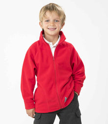 Result Core Kids/Youths Micro Fleece Jacket RS114B - RS114B Red Model