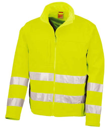 Result Safe-Guard Hi-Vis Soft Shell Jacket RS117 - Fluorescent Yellow