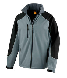 Result Work-Guard Hooded Soft Shell Jacket RS118 - Grey/Black