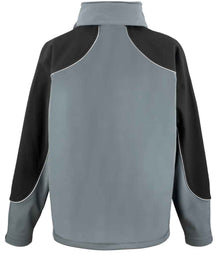 Result Work-Guard Hooded Soft Shell Jacket RS118 - RS118 Grey/Black Back
