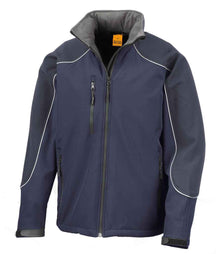 Result Work-Guard Hooded Soft Shell Jacket RS118 - Navy/Navy